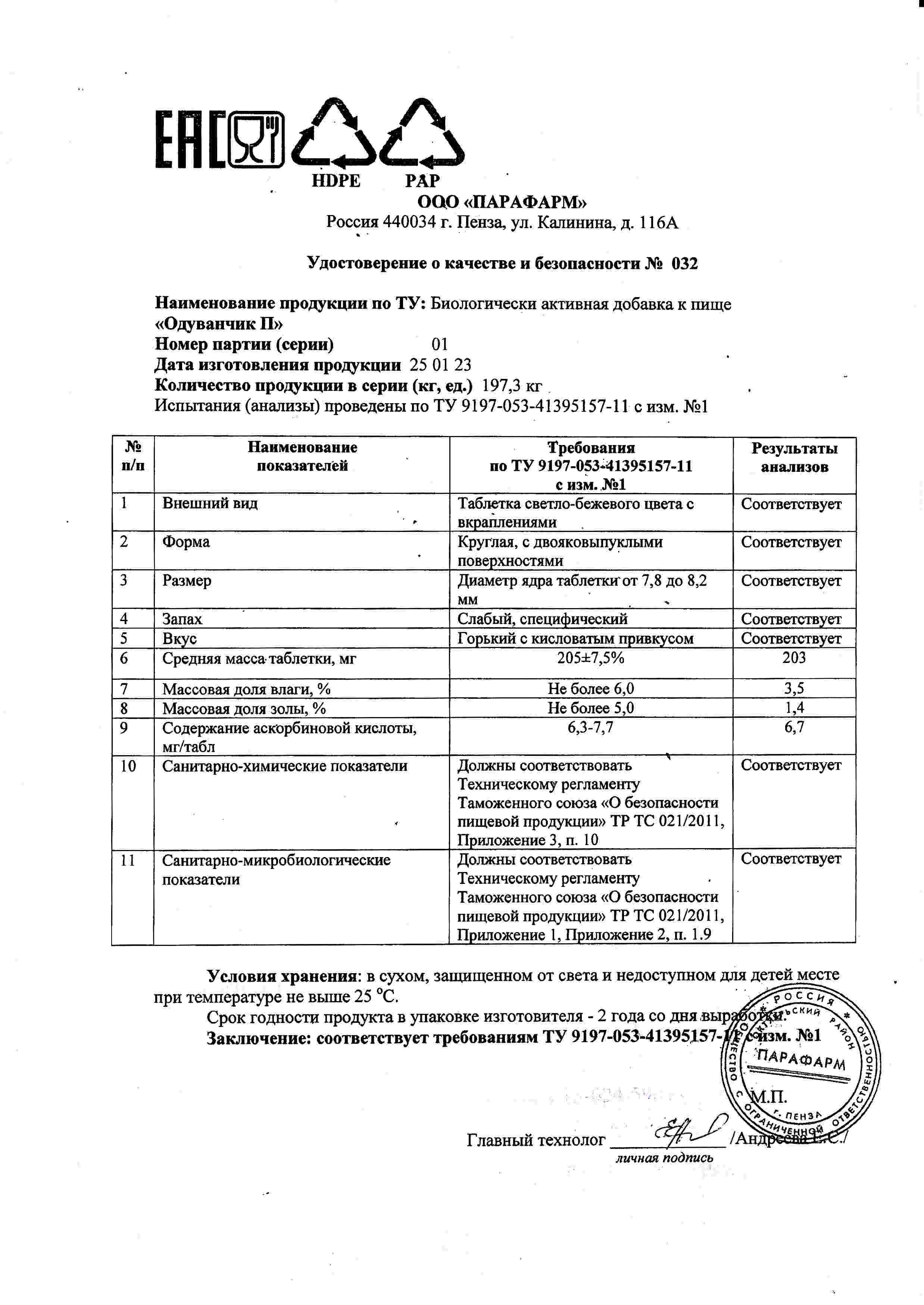 Паспорт №012023
